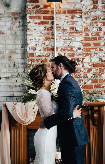 Industrial wedding ceremony