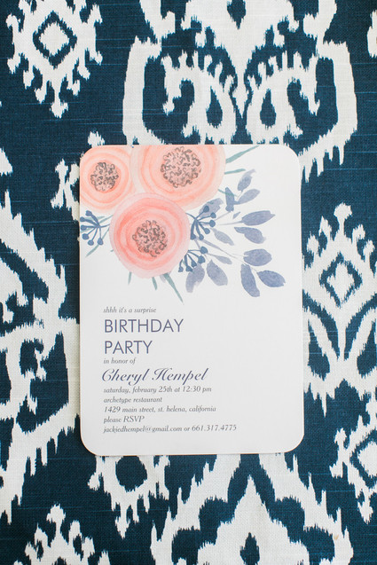 Spring birthday invites