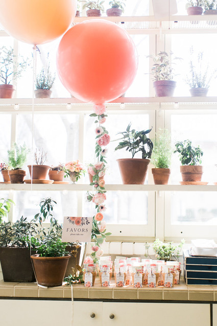 Floral party favors