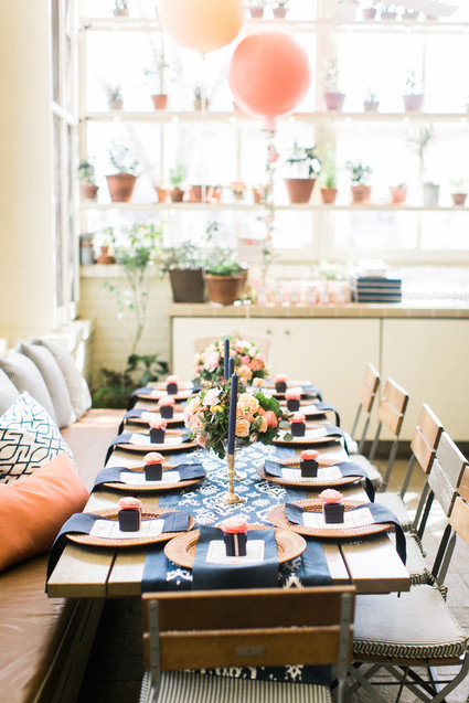 Spring birthday tablescape