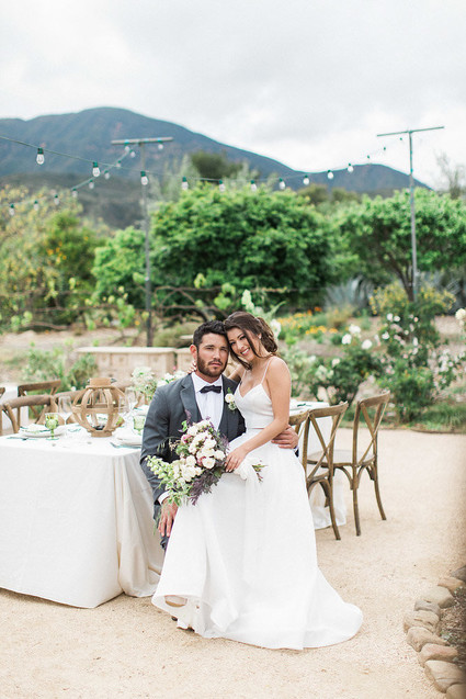 Ranch wedding portrait