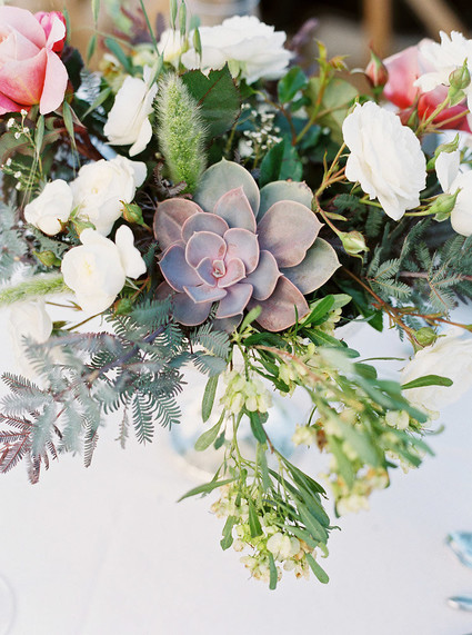 Succulent floral arrangement