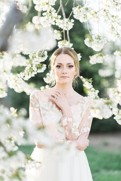 Spring bridal beauty