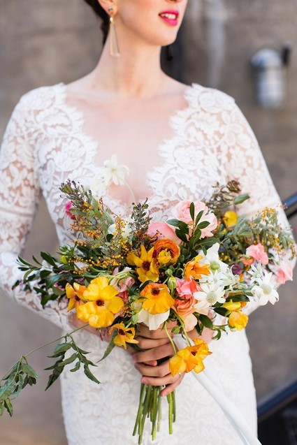Wildflower bridal bouquet