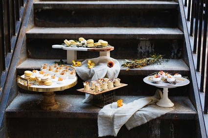 Modern wedding desserts