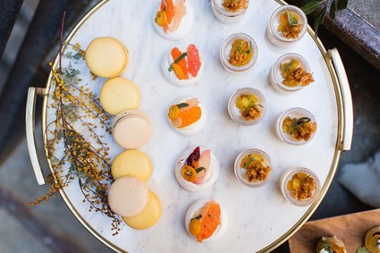 Modern wedding desserts