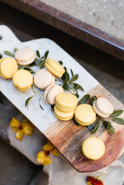 Yellow macarons