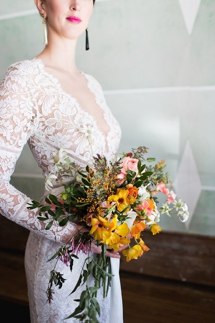 Wildflower bridal bouquet