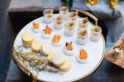 Modern wedding desserts