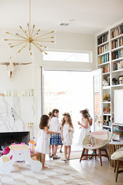 Spring girl's maypole party