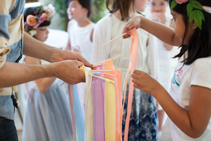 Spring girl's maypole party