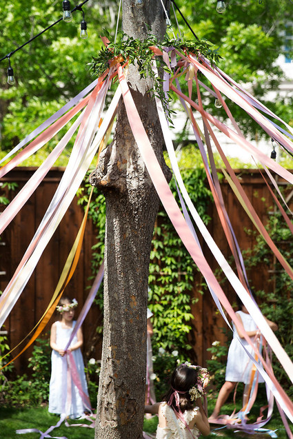 Spring girl's maypole party