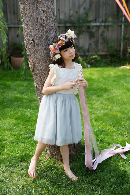 Spring girl's maypole party