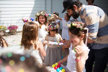 Spring girl's maypole party