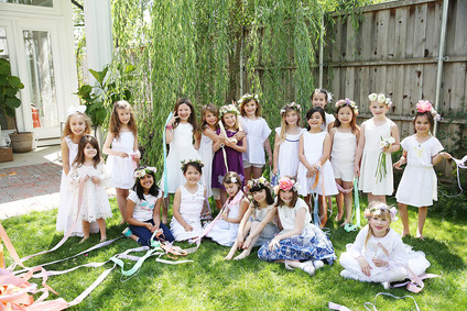 Spring girl's maypole party