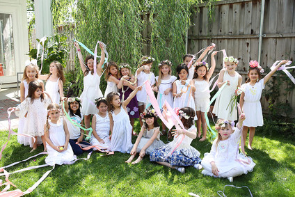 Spring girl's maypole party