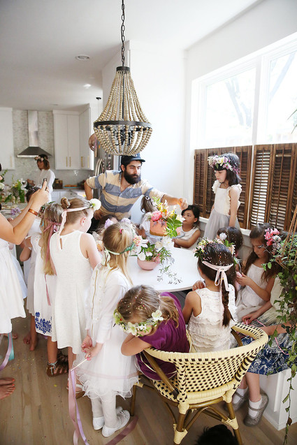 Spring girl's maypole party