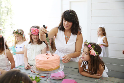 Spring girl's maypole party