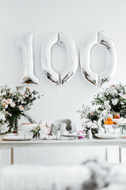 100 Days photo session and party Inspiration