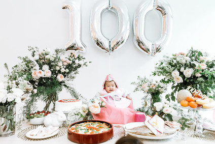 100 Days photo session and party Inspiration
