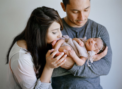 Elegant classic newborn photos