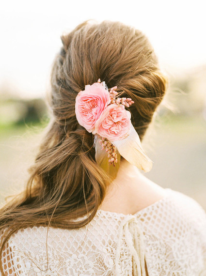 Spring bridal hairstyle