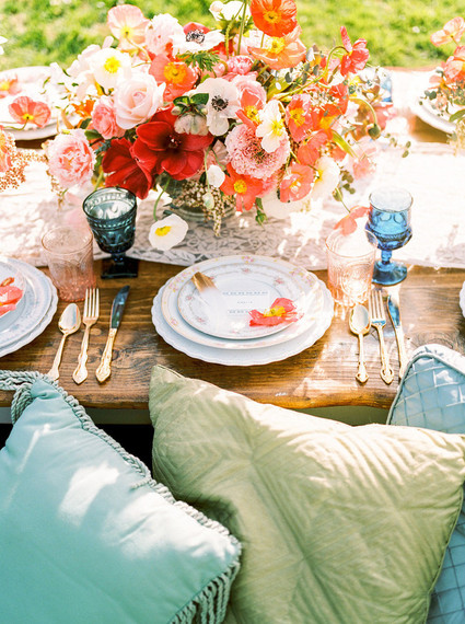 Spring place setting
