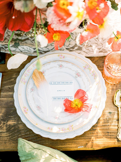 Spring place setting