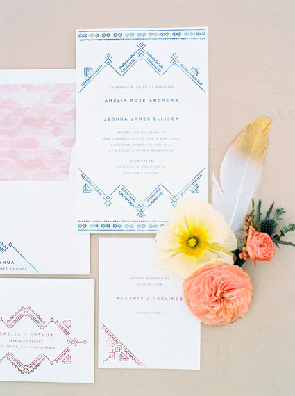 Boho invitations