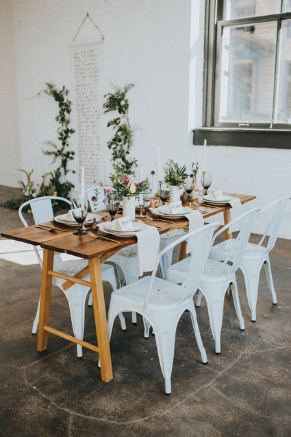 White tablescape