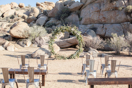 Desert wedding ceremony