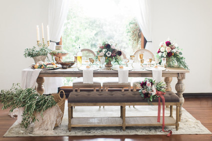 Tuscan inspired tablescape