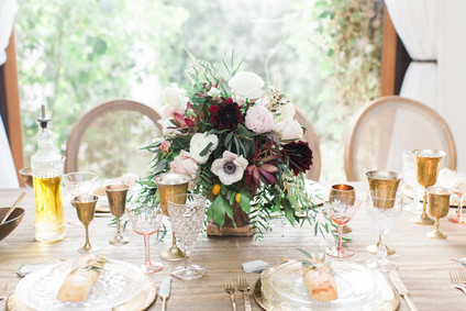Tuscan inspired tablescape