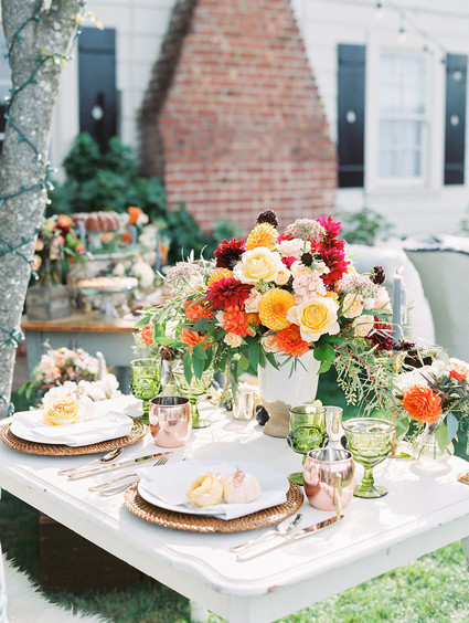 Garden vineyard wedding inspiration