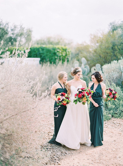 Emerald bridesmaids