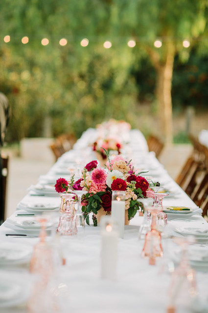 Ranch wedding tablescape