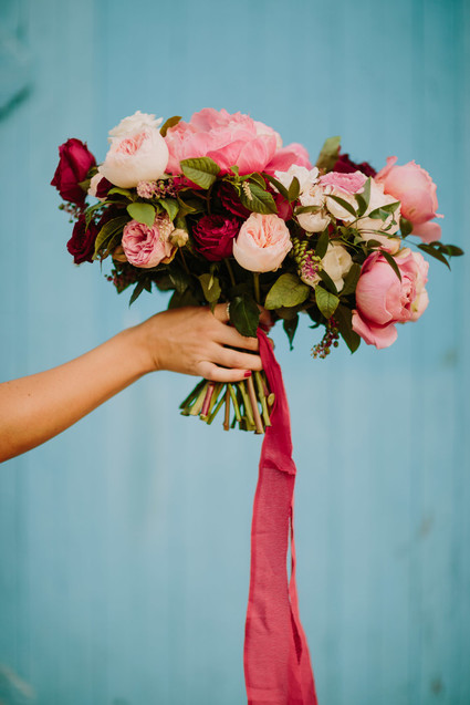 Peony bridal bouquet