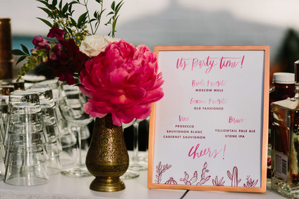 Cocktail menu