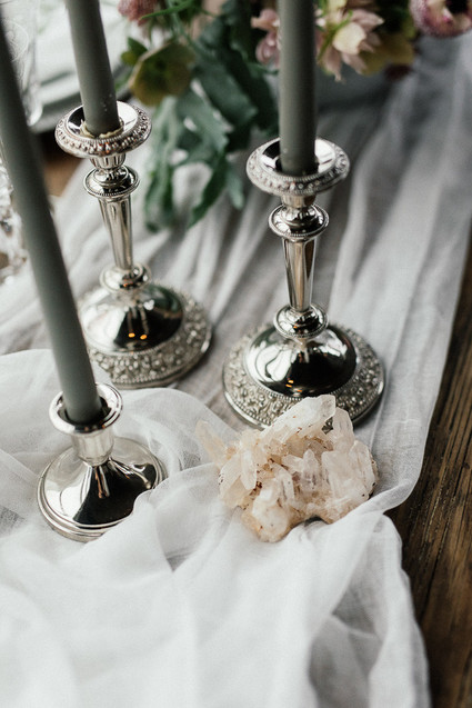 Silver candlesticks