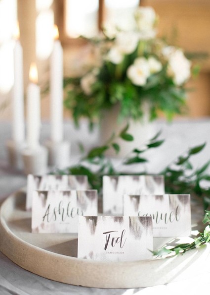 Modern place cards Inspiration