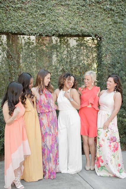 Colorful Summer bridal shower luncheon