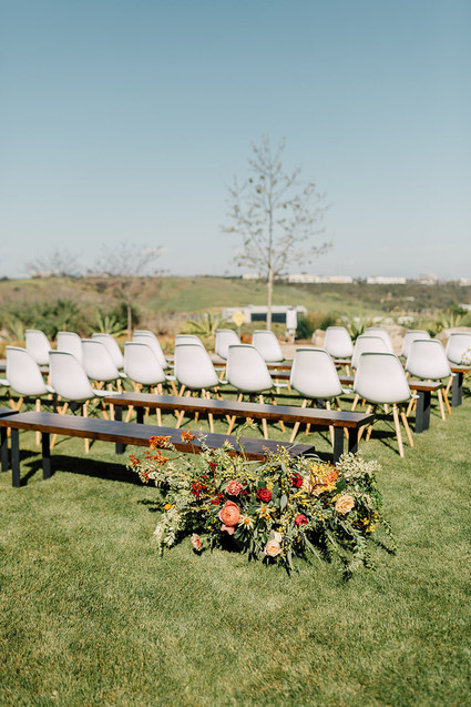 Summer wedding ceremony