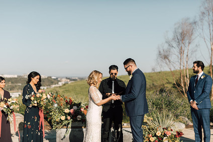Summer wedding ceremony