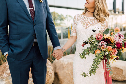 Native Poppy bridal bouquet