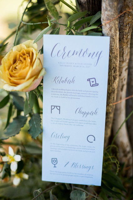 Wedding program