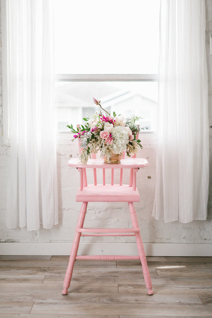 Spring pink baby shower