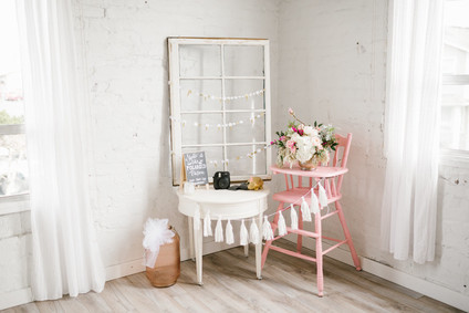 Spring pink baby shower