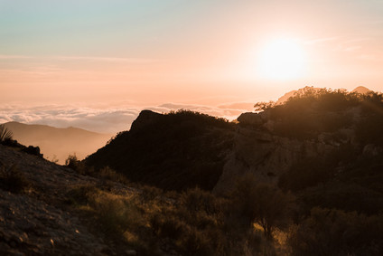 Malibu sunset engagement shoot