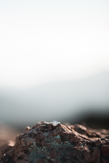 Mountaintop Malibu sunset engagement shoot