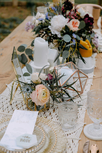 Bohemian tablescape